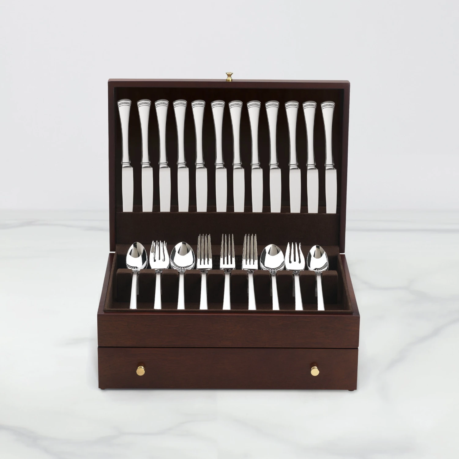 Lenox Mahogany Flatware Chest 4 Lenox Mahogany Flatware Chest - Image 2
