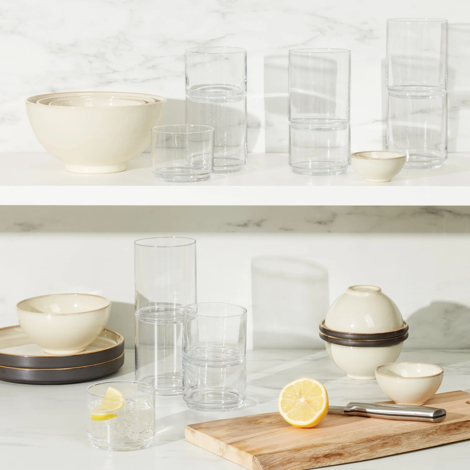 Lenox Tuscany Classics Stackable 6pc Short Glasses 9 Lenox Tuscany Classics Stackable 6pc Short Glasses - Image 7