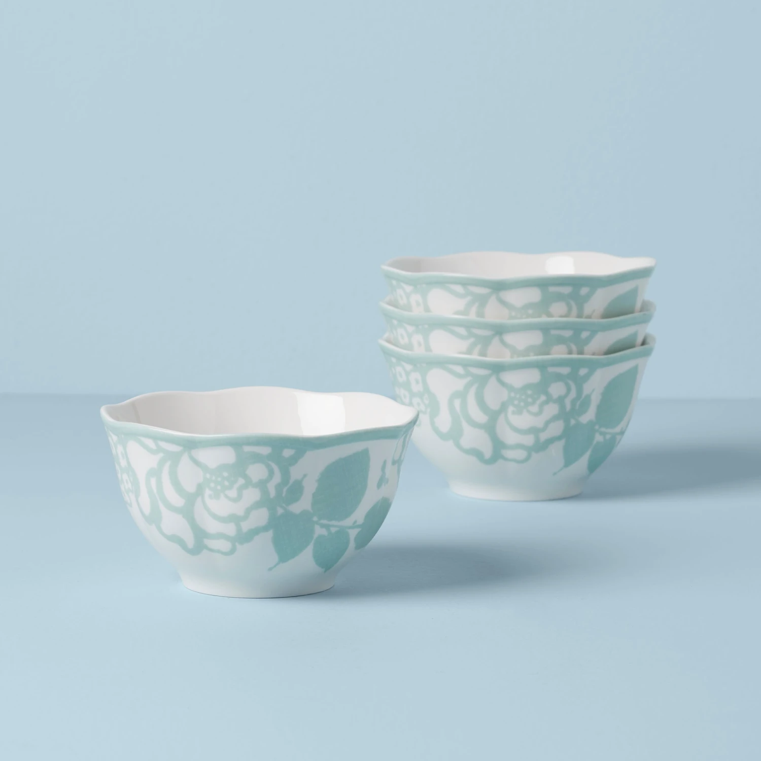 Lenox Butterfly Meadow Cottage 4-Piece Rice Bowls 4 Lenox Butterfly Meadow Cottage 4-Piece Rice Bowls - Image 2