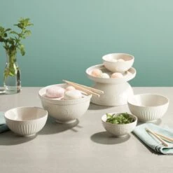 Lenox French Perle Luna 8-Piece Nesting Dinnerware Set 13 Lenox French Perle Luna 8-Piece Nesting Dinnerware Set -Lenox 894103 w17