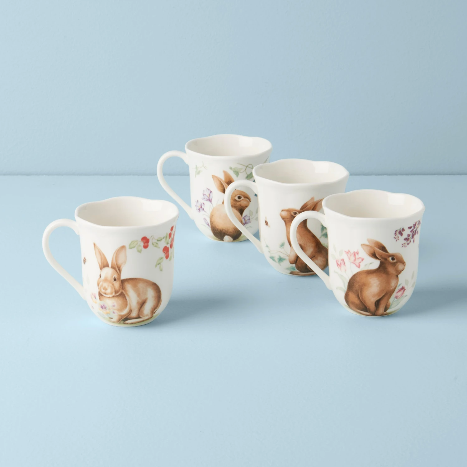 Lenox Butterfly Meadow Bunny Mugs, Set Of 4 4 Lenox Butterfly Meadow Bunny Mugs, Set Of 4 - Image 2