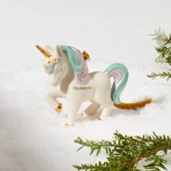 Lenox Personalized Prancing Unicorn Ornament 8 Lenox Personalized Prancing Unicorn Ornament -Lenox 894189 LHOL 22 FEA 1
