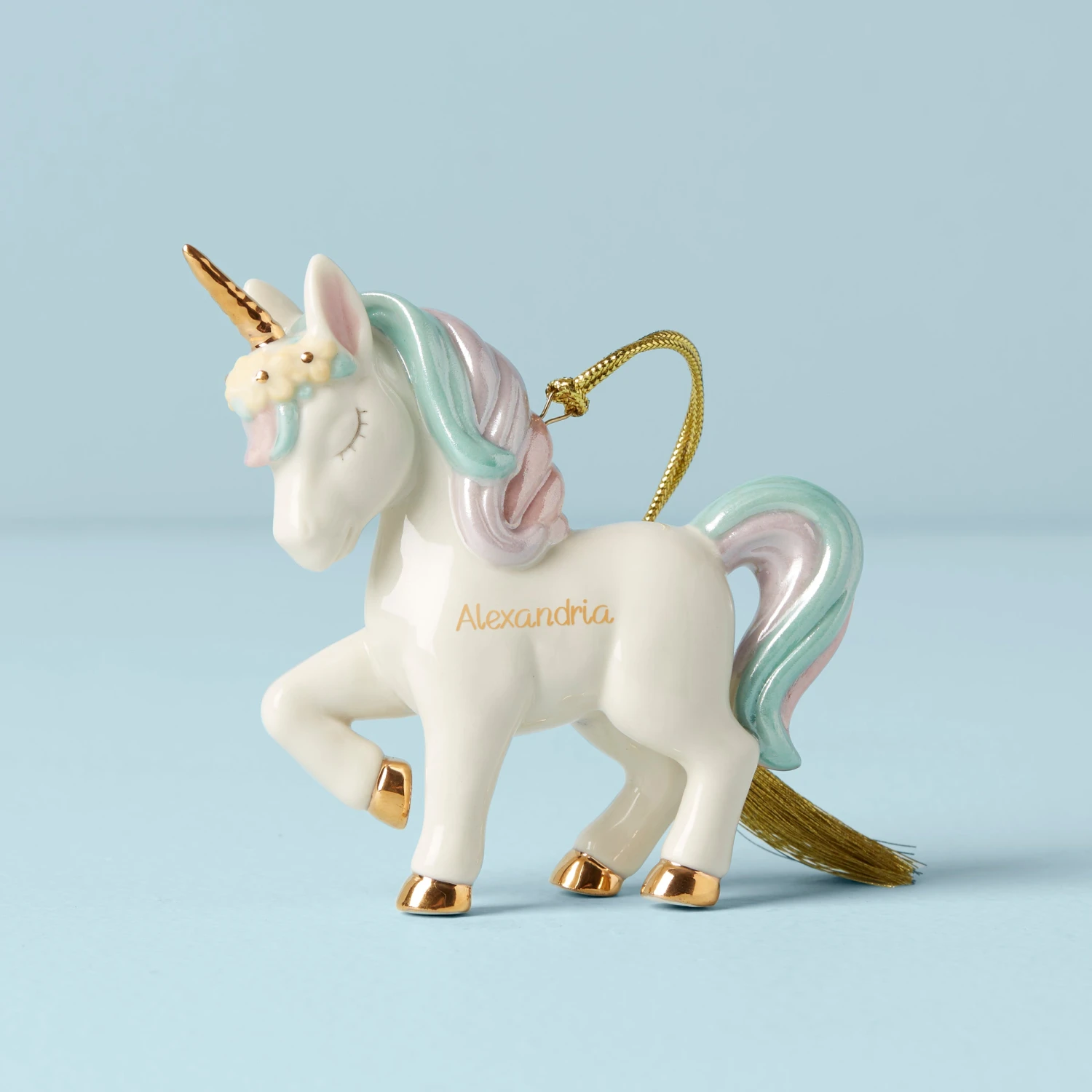 Lenox Personalized Prancing Unicorn Ornament 3 Lenox Personalized Prancing Unicorn Ornament
