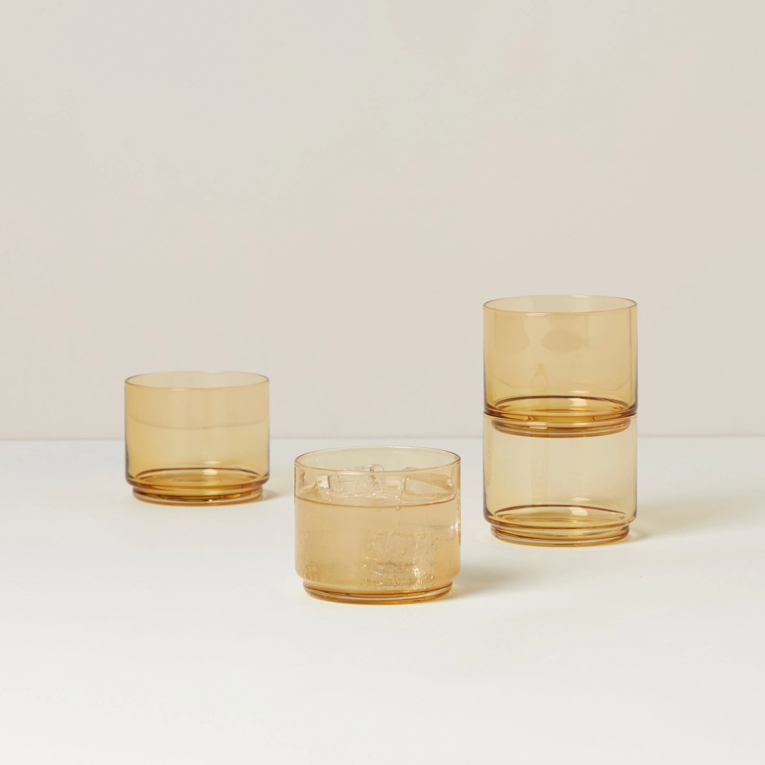 Lenox Tuscany Classics Stackable 4-Piece Short Glasses 4 Lenox Tuscany Classics Stackable 4-Piece Short Glasses - Image 2
