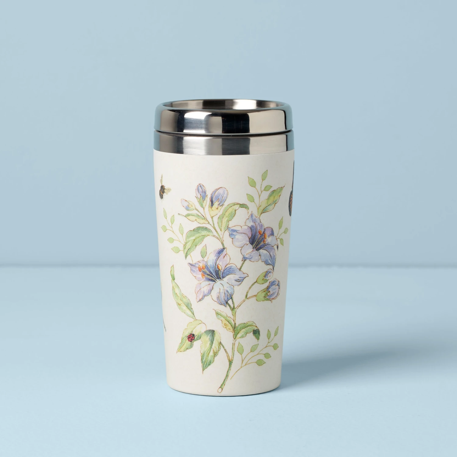 Lenox Butterfly Meadow Bamboo Travel Mug 5 Lenox Butterfly Meadow Bamboo Travel Mug - Image 3