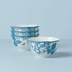 Lenox Butterfly Meadow Cottage 4-Piece Rice Bowls 17 Lenox Butterfly Meadow Cottage 4-Piece Rice Bowls -Lenox 894281 w10 7a644559 8470 465f 924c b6cbfded58cd