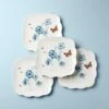 Lenox Butterfly Meadow Square 4pc Dinner Plates 2 Lenox Butterfly Meadow Square 4pc Dinner Plates -Lenox 894309 w10