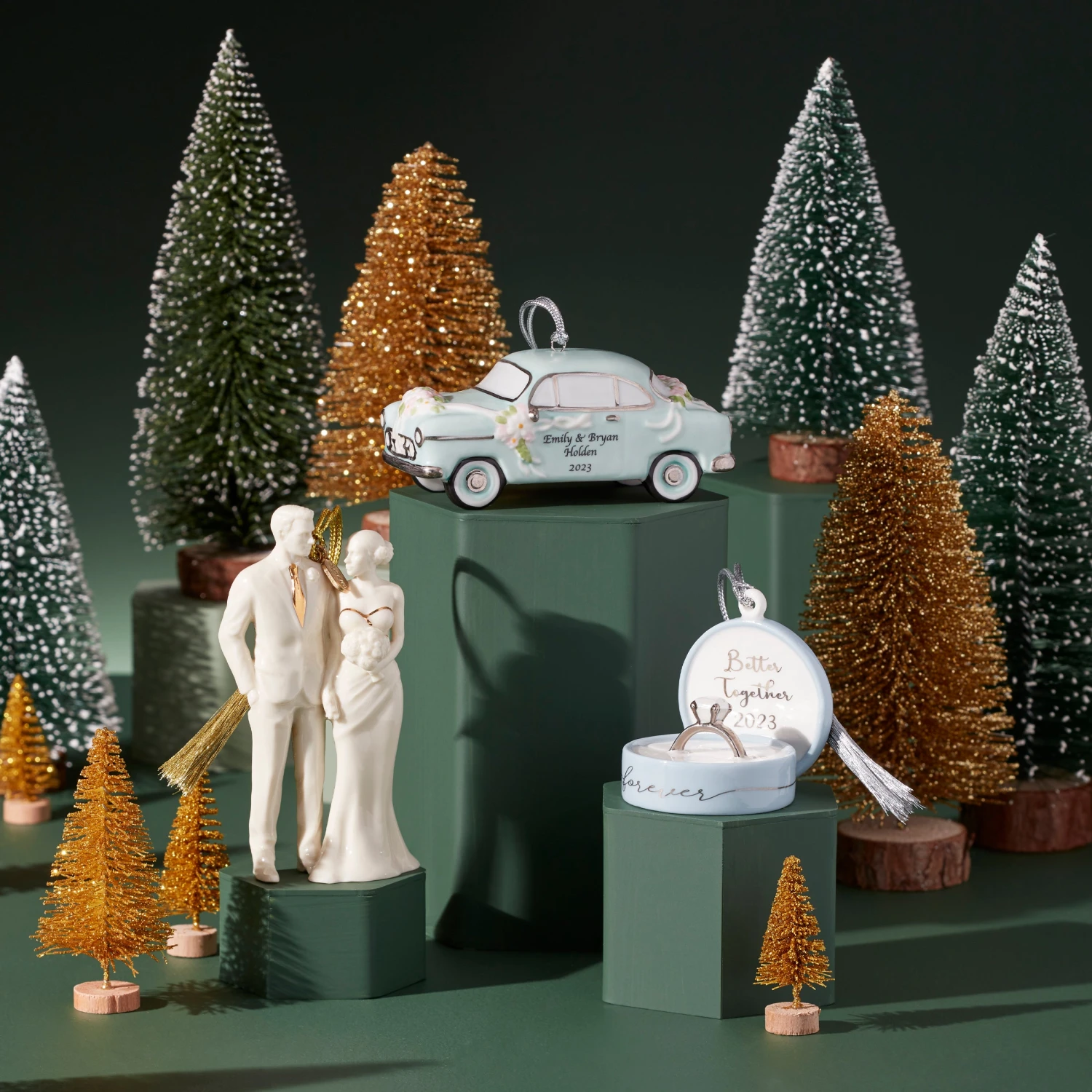 Lenox 2023 Just Married Vintage Car Ornament 4 Lenox 2023 Just Married Vintage Car Ornament - Image 2