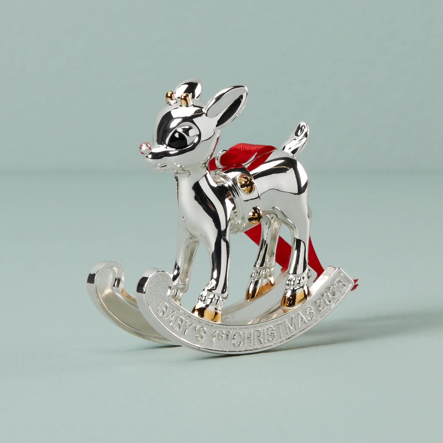 Lenox 2023 Baby's 1st Christmas Rudolph Ornament 3 Lenox 2023 Baby's 1st Christmas Rudolph Ornament