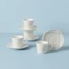 Lenox Oyster Bay 8PC Espresso Cup & Saucer Set 2 Lenox Oyster Bay 8PC Espresso Cup & Saucer Set -Lenox 894677 W10 2