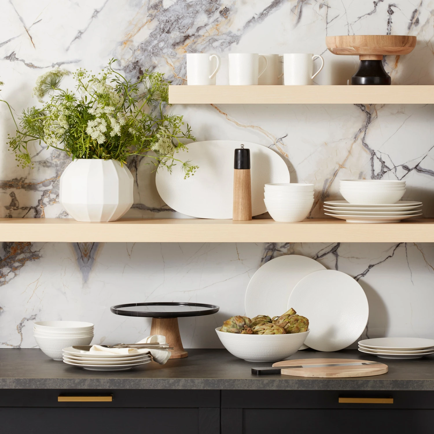 Lenox LX Collective White 12-Piece Dinnerware Set 4 Lenox LX Collective White 12-Piece Dinnerware Set - Image 2