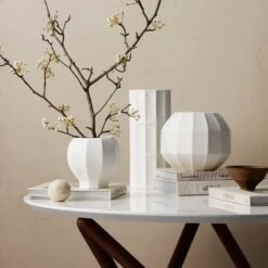 Lenox Facets Rose Bowl Vase 12 Lenox Facets Rose Bowl Vase -Lenox 894793 894529 894726 LNP F22 FEA 7