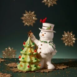 Lenox Happy Holly Days Snowman Lit Figurine 9 Lenox Happy Holly Days Snowman Lit Figurine -Lenox 894906 LHOL 23 FEA 1 GG