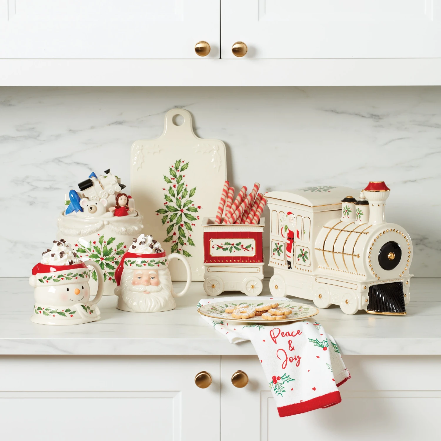 Lenox Holiday Figural Cookie Jar 7 Lenox Holiday Figural Cookie Jar - Image 5