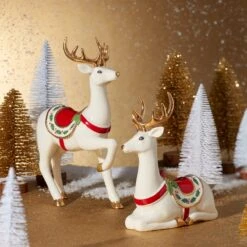 Lenox Standing Reindeer Figurine 8 Lenox Standing Reindeer Figurine -Lenox 894972 894973 LHOL 23 FEA GG 2