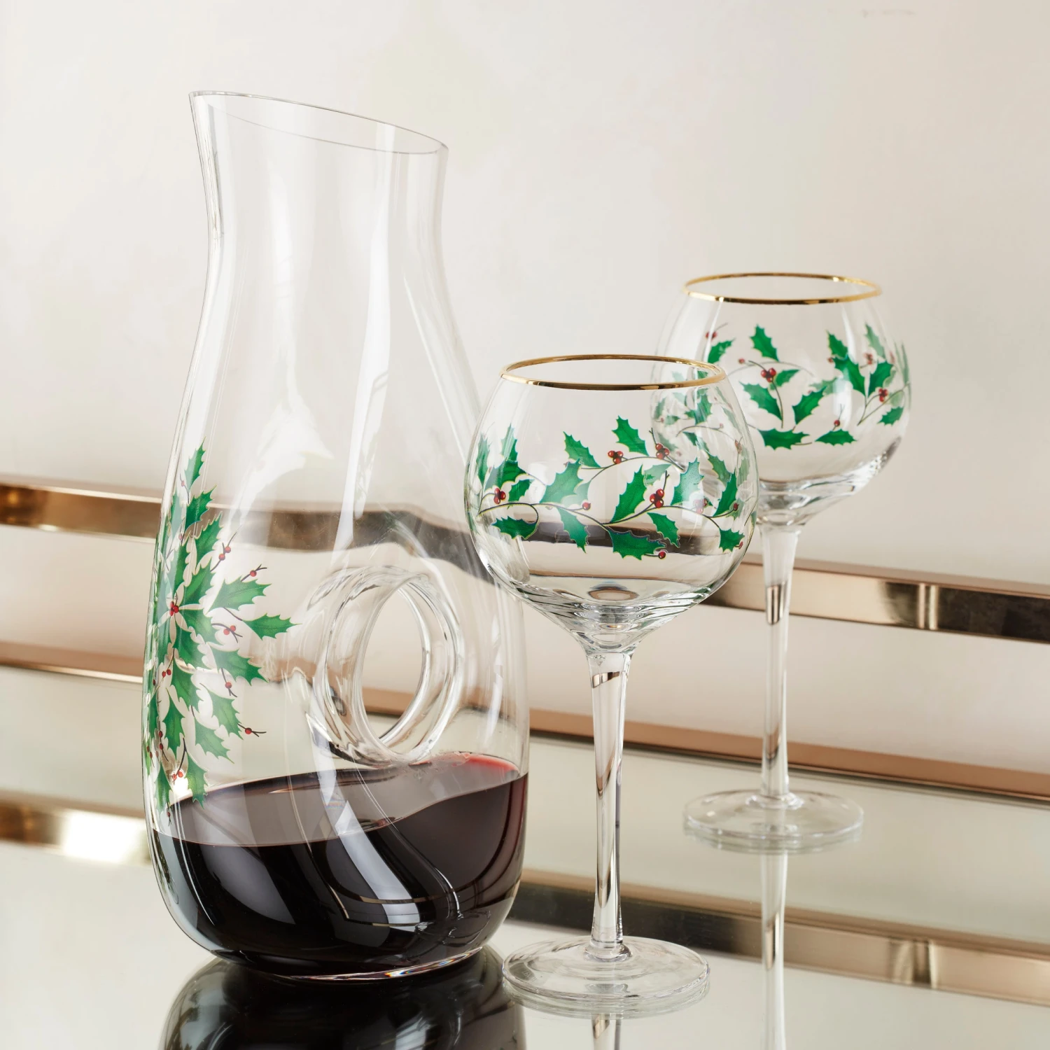 Lenox Holiday 3-Piece Decanter & Wine Glasses Set 7 Lenox Holiday 3-Piece Decanter & Wine Glasses Set - Image 5