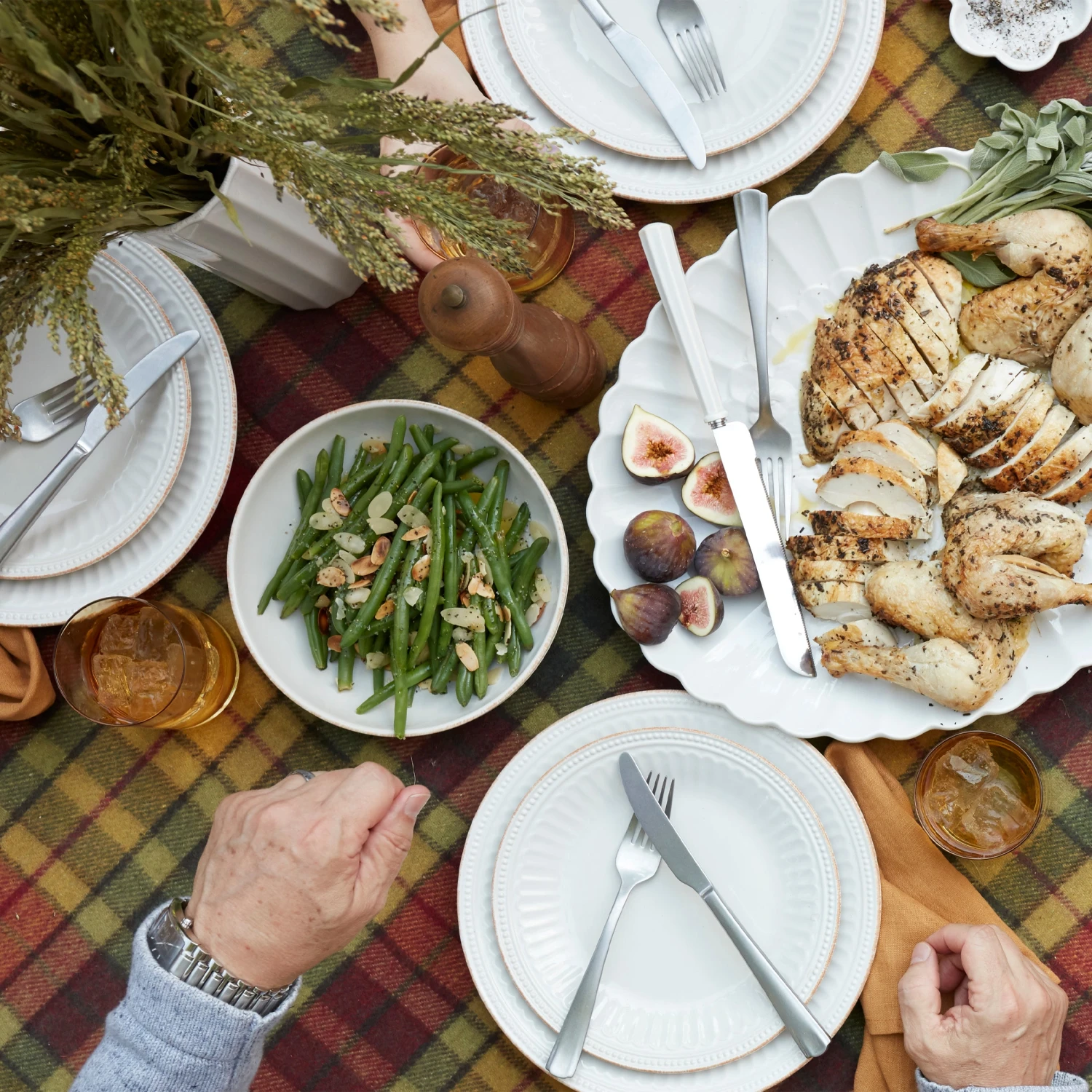 Lenox French Perle Groove White 12-Piece Dinnerware Set 4 Lenox French Perle Groove White 12-Piece Dinnerware Set - Image 2