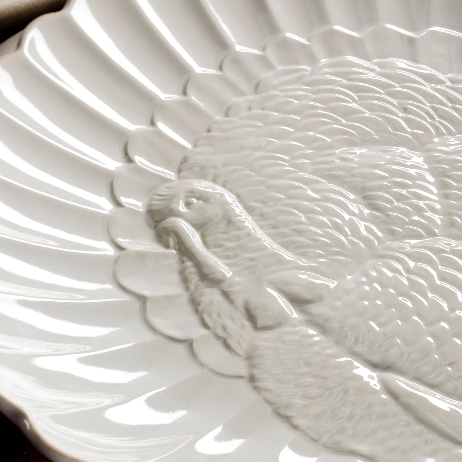 Lenox French Perle Carved Turkey Platter 6 Lenox French Perle Carved Turkey Platter - Image 4