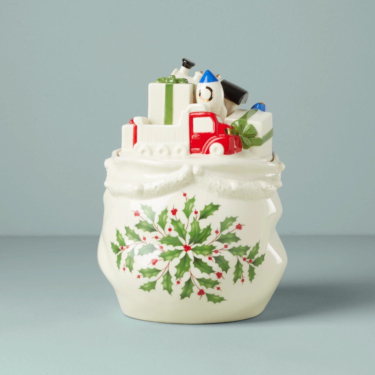 Lenox Holiday Figural Cookie Jar 5 Lenox Holiday Figural Cookie Jar - Image 3