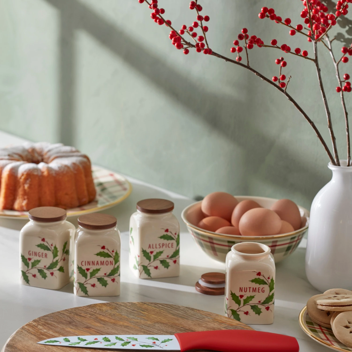 Lenox Holiday Baking Spice Jars, Set Of 4 6 Lenox Holiday Baking Spice Jars, Set Of 4 - Image 4