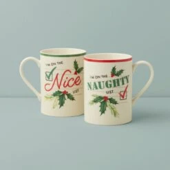 Lenox Naughty & Nice 2-Piece Mug Set