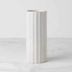 Lenox French Perle Scallop Cylinder Vase