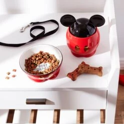 Lenox Mickey Mouse Pet Treat Jar 7 Lenox Mickey Mouse Pet Treat Jar -Lenox 895099 895098 LHOL S23 FEA 1