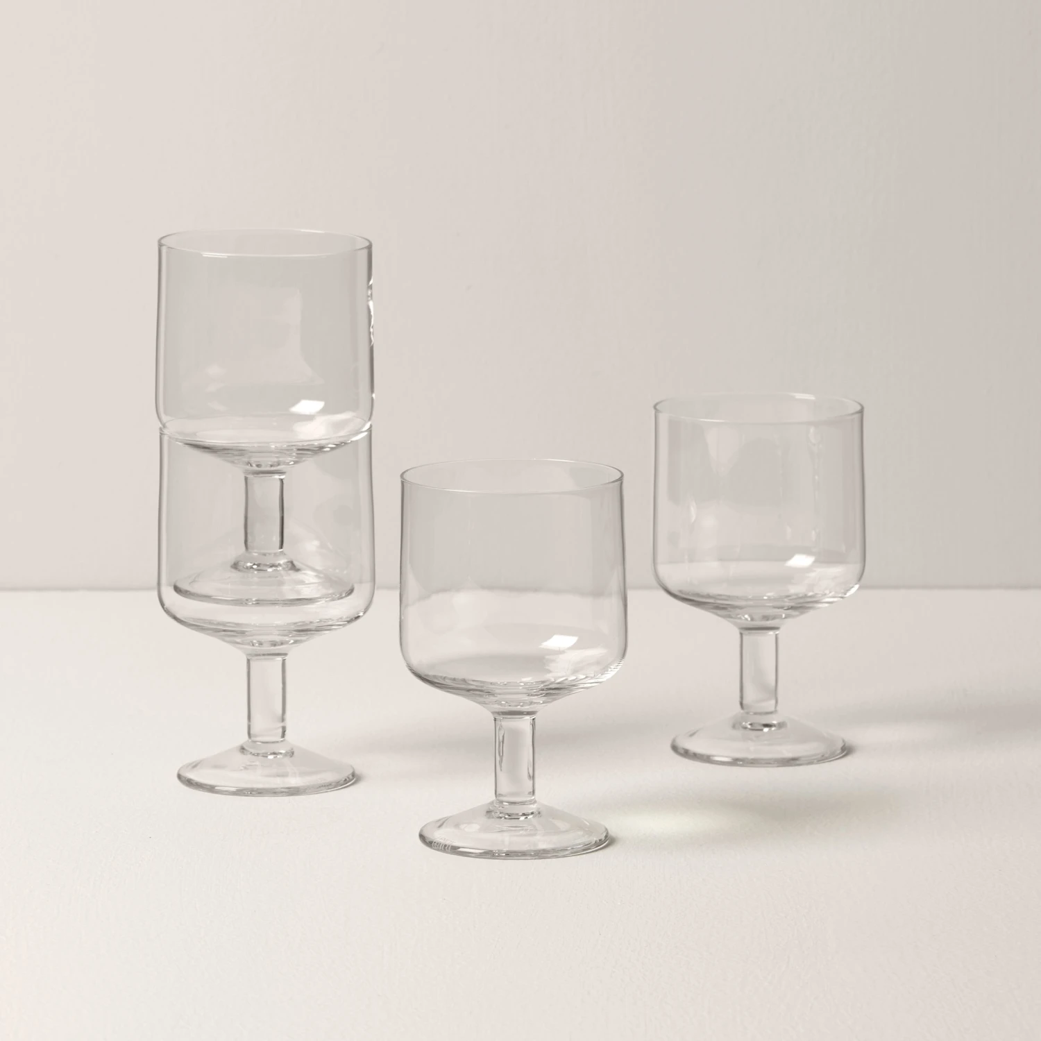 Lenox Tuscany Classics Stackable 4-Piece Wine Glass Set 3 Lenox Tuscany Classics Stackable 4-Piece Wine Glass Set