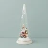 Lenox Lit Christmas Cone With Santa Scene 2 Lenox Lit Christmas Cone With Santa Scene -Lenox 895173 W10