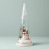 Lenox Lit Christmas Cone With North Pole Snowman Scene 2 Lenox Lit Christmas Cone With North Pole Snowman Scene -Lenox 895174 W10 1