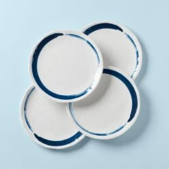 Lenox Blue Bay Melamine Dinner Plates, Set Of 4