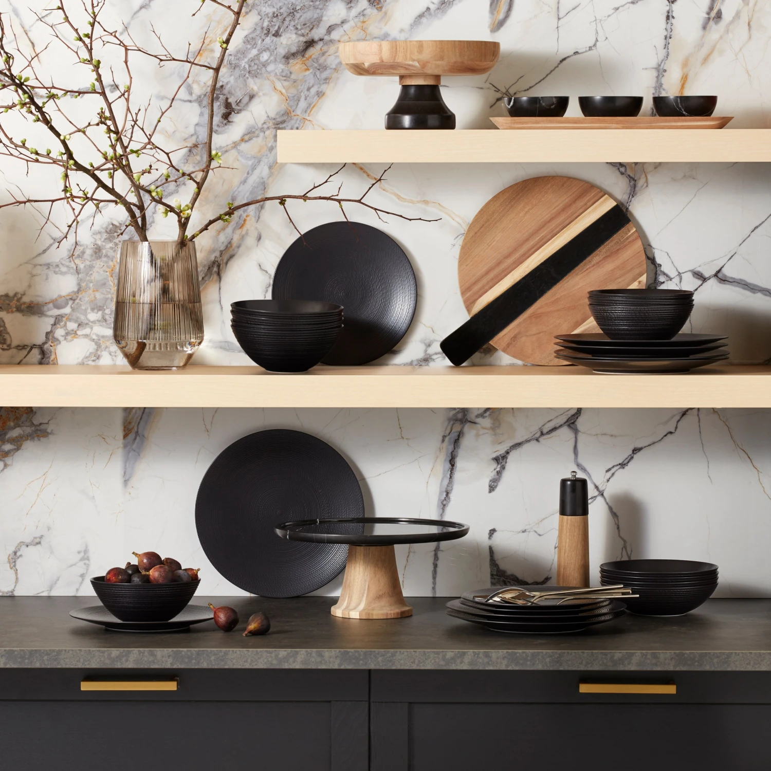 Lenox LX Collective Black 12-Piece Dinnerware Set 6 Lenox LX Collective Black 12-Piece Dinnerware Set - Image 4