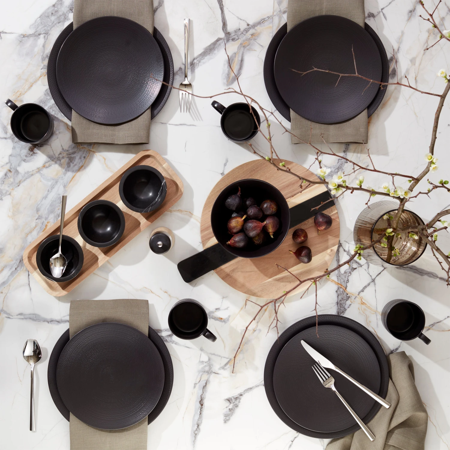 Lenox LX Collective Black 12-Piece Dinnerware Set 5 Lenox LX Collective Black 12-Piece Dinnerware Set - Image 3