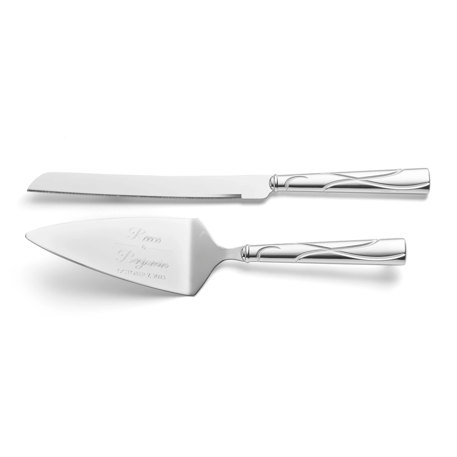 Lenox Personalized Adorn Cake Knife & Server Set 3 Lenox Personalized Adorn Cake Knife & Server Set