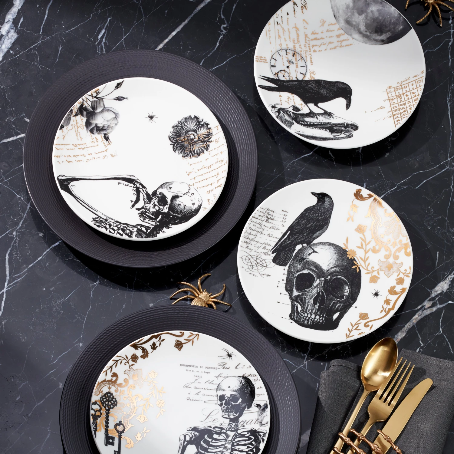 Lenox LX Collective Black Dinner Plates, Set Of 4 7 Lenox LX Collective Black Dinner Plates, Set Of 4 - Image 5