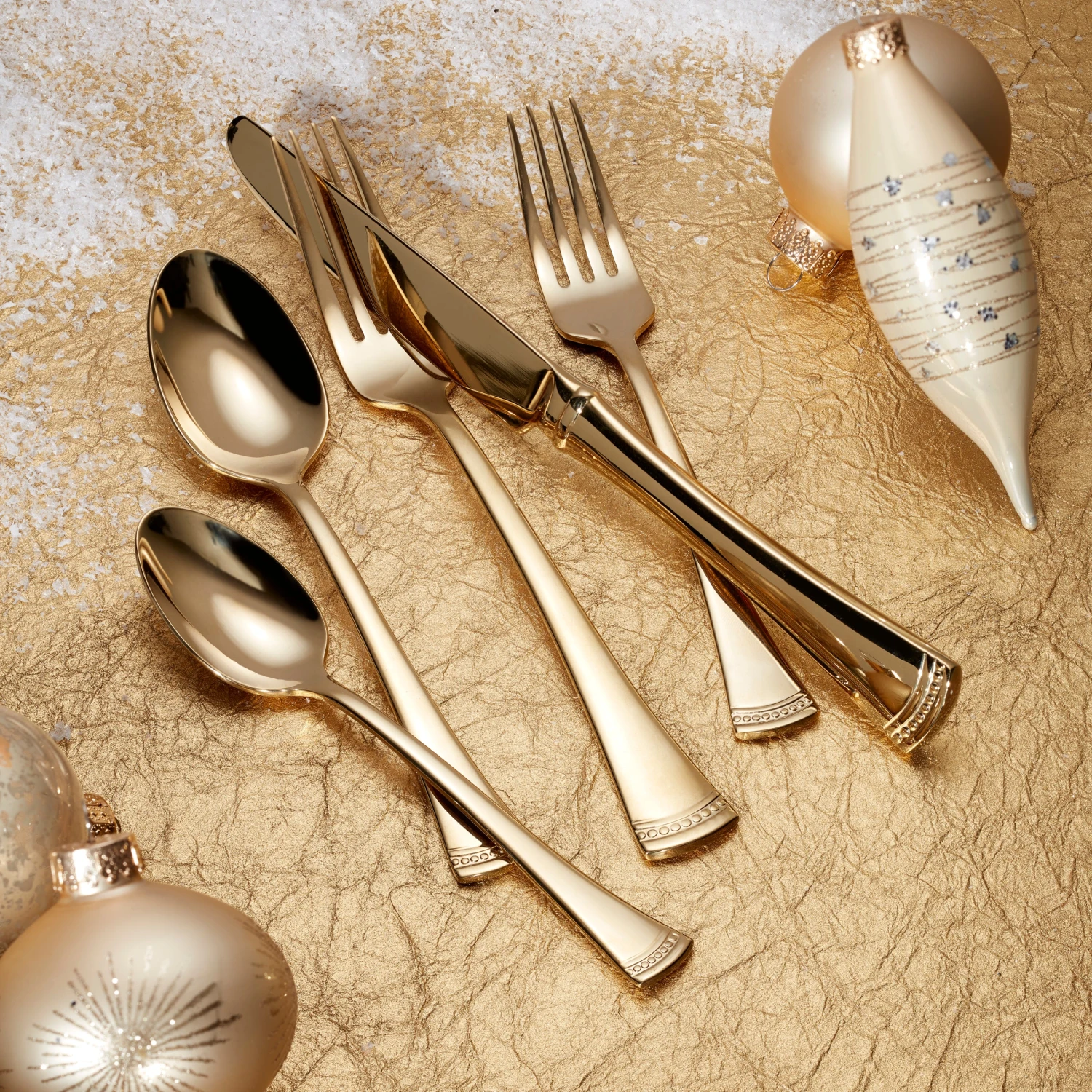 Lenox Portola Gold 60-Piece Flatware Set 5 Lenox Portola Gold 60-Piece Flatware Set - Image 3