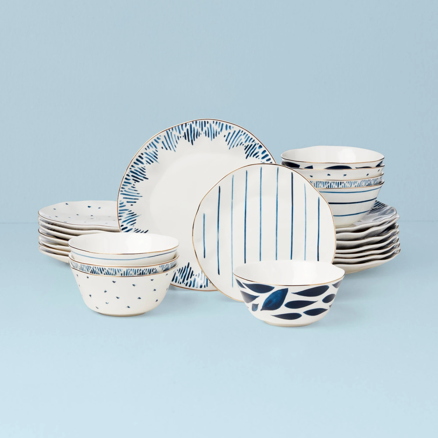Lenox Blue Bay 24-Piece Dinnerware Set 3 Lenox Blue Bay 24-Piece Dinnerware Set