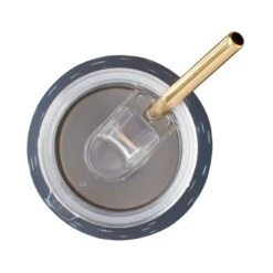 Lenox Blue Bay Dot Stainless Steel Wine Tumbler & Straw 11 Lenox Blue Bay Dot Stainless Steel Wine Tumbler & Straw -Lenox 895732 LNP F23 4