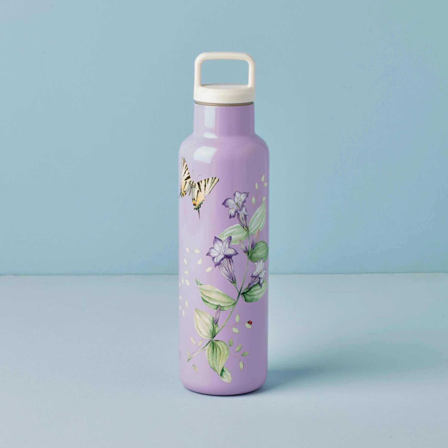 Lenox Butterfly Meadow Lavender Insulated Water Bottle 3 Lenox Butterfly Meadow Lavender Insulated Water Bottle
