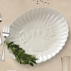 Lenox French Perle Carved Turkey Platter 13 Lenox French Perle Carved Turkey Platter -Lenox Collage CATALOG F23 BKG 1 1